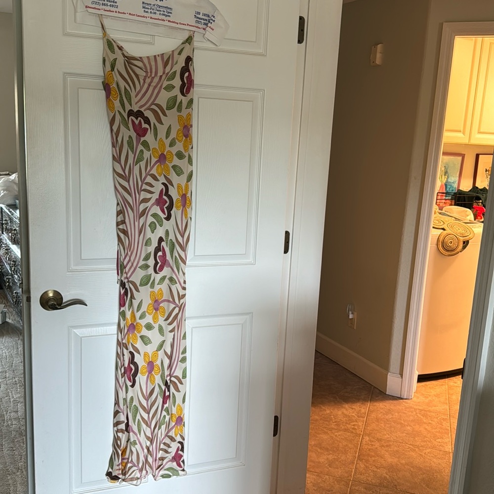 Rhode spaghetti strap formal maxi dress. Worn once. New condition size 6
